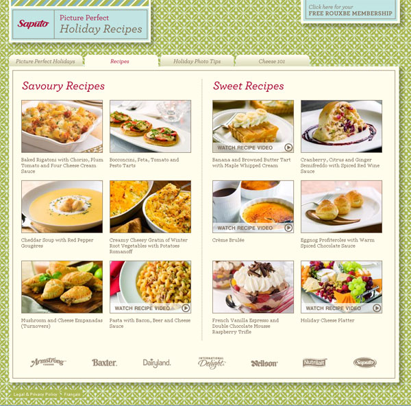 Picture Perfect Holiday Recipes – James Marshall – Sr. Web Developer